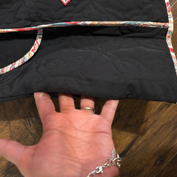 Chic Black Vest with Colorful Trim - Picture 9 of 9